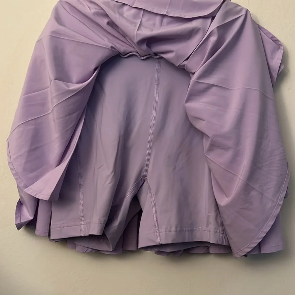 Outdoor Voices Lavender Ace 4" Pleated Mini Skort - Picture 9 of 10